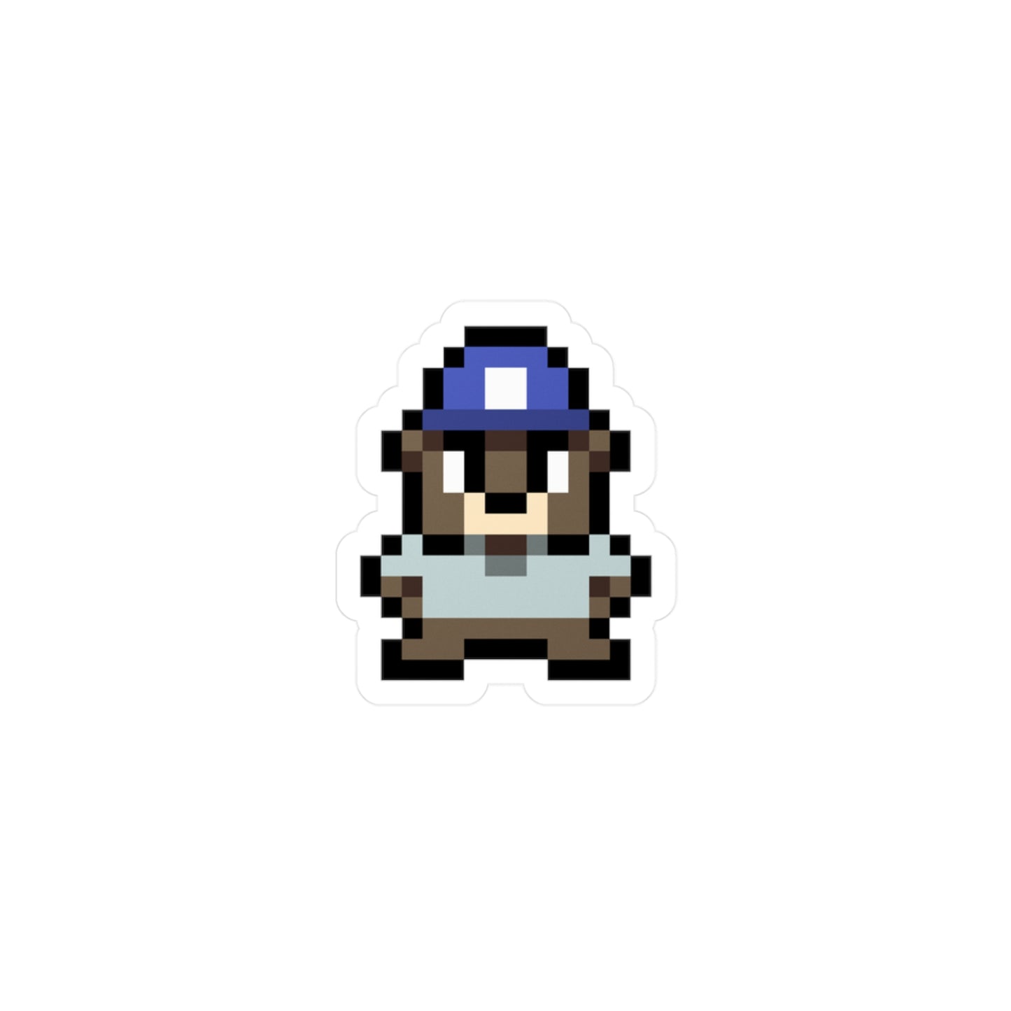8-BIT MOCHA BEAR (VINYL DECAL)