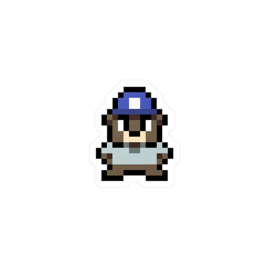 8-BIT MOCHA BEAR (VINYL DECAL)