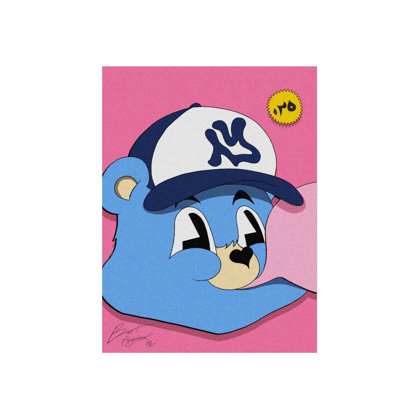BLUEBERRY BUBBLEGUM (POSTER PRINT)